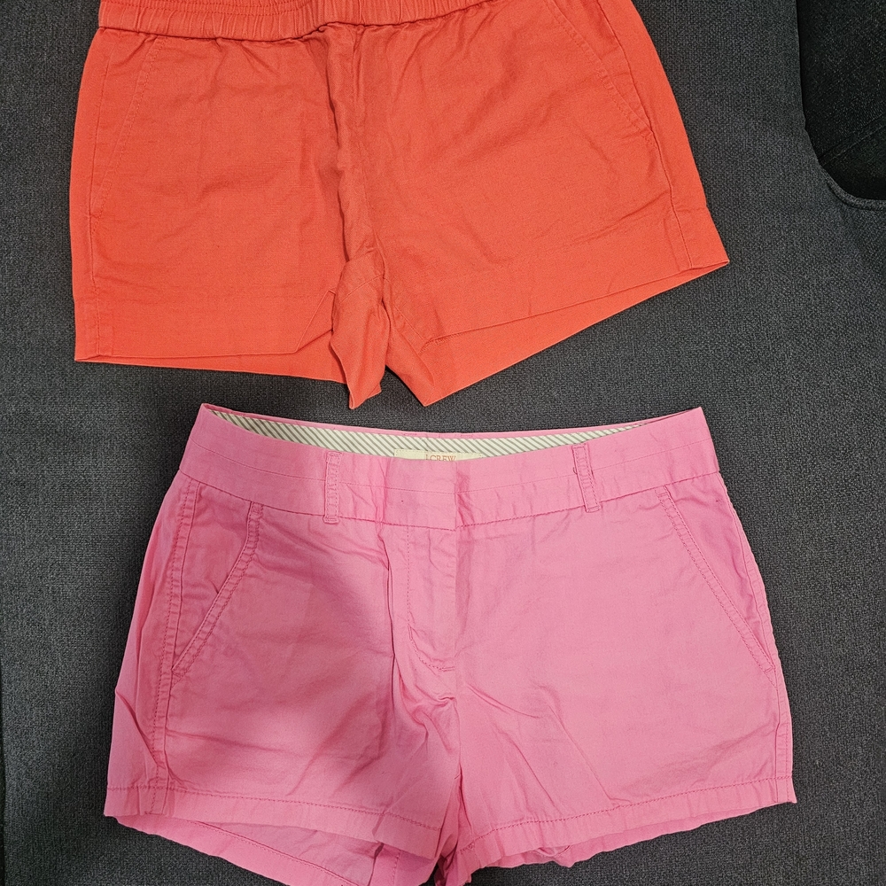 Stylish Pink and Orange Women's JCrew Shorts